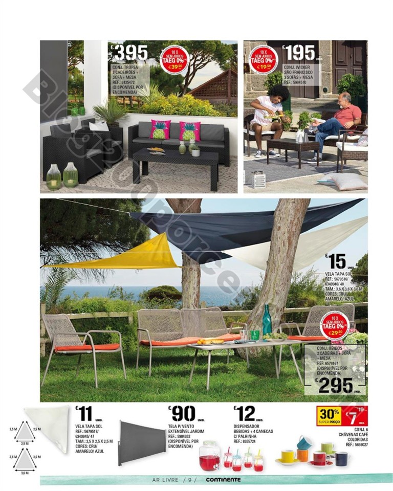Antevisão Folheto CONTINENTE Ar livre Promoções