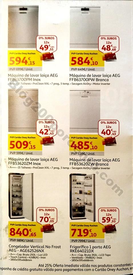 folheto auchan encarte eletromesticos ate 31 outub