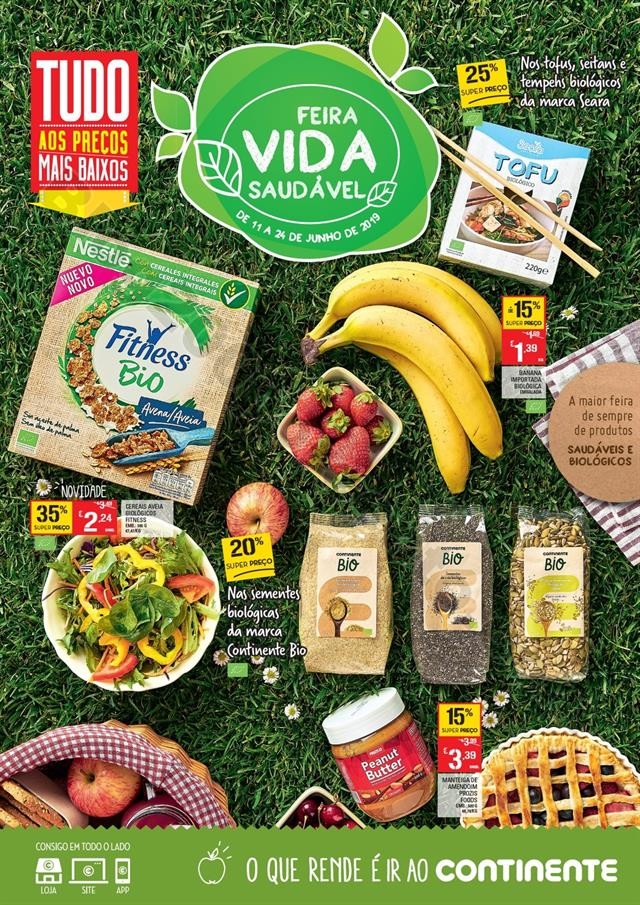 Antevisão Folheto CONTINENTE Feira Vida Saudável