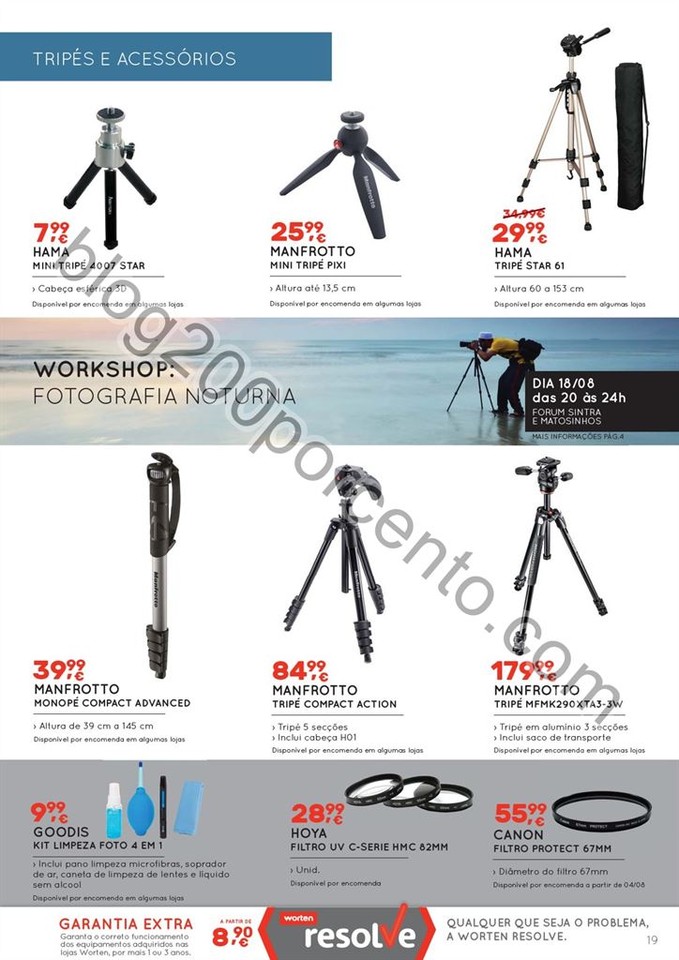 Novo Folheto WORTEN Especial fotografia até 17 ag