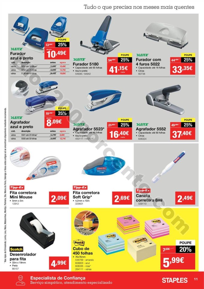 Antevisão Folheto STAPLES Promoções de 10 a 25 