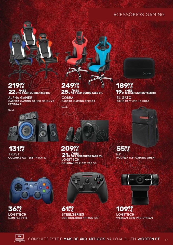 Novo Folheto WORTEN Extra Gamer promoções até 3