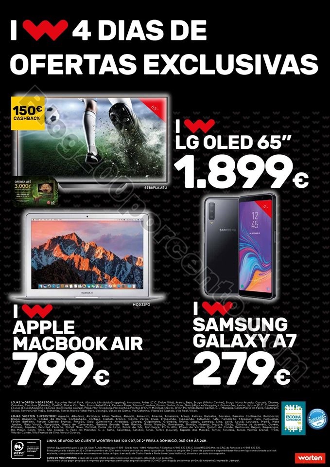 Antevisão Folheto WORTEN Black Friday promoções