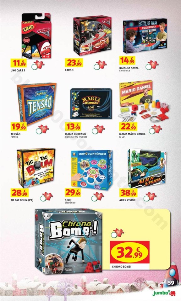 Antevisão Folheto JUMBO Brinquedos Natal promoç