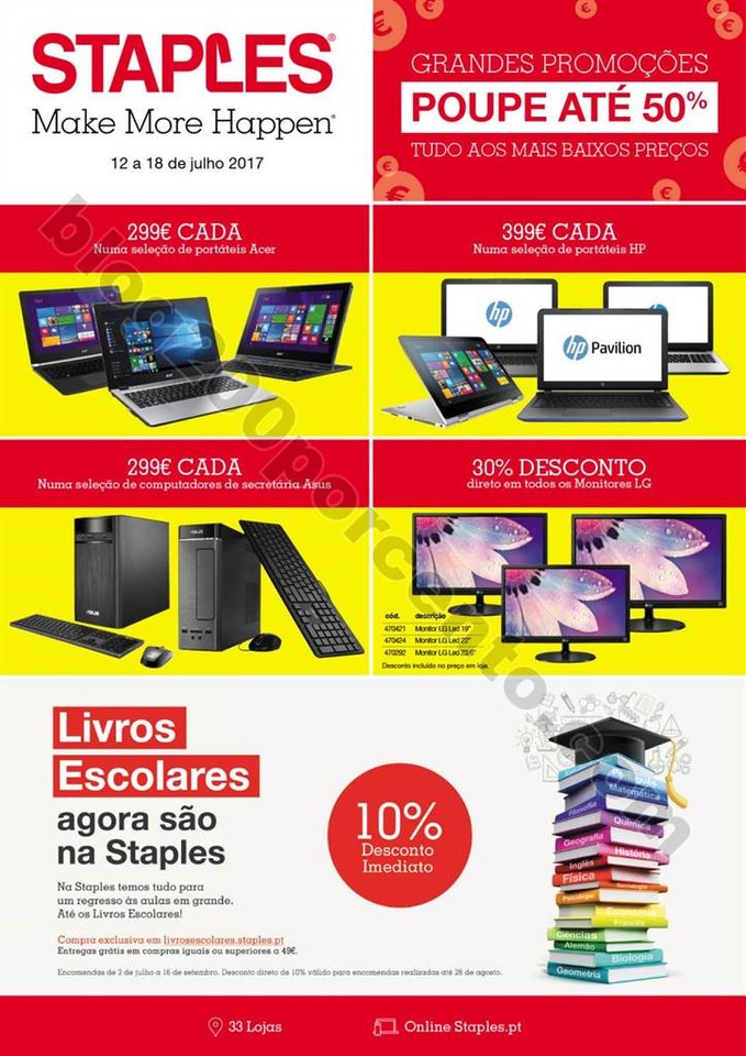 Antevisão Folheto STAPLES promoções de 12 a 18 