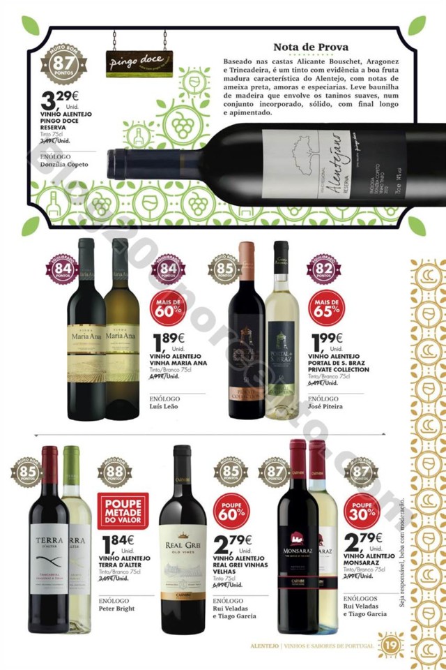 Antevisão Folheto PINGO DOCE Vinhos e Sabores Pro