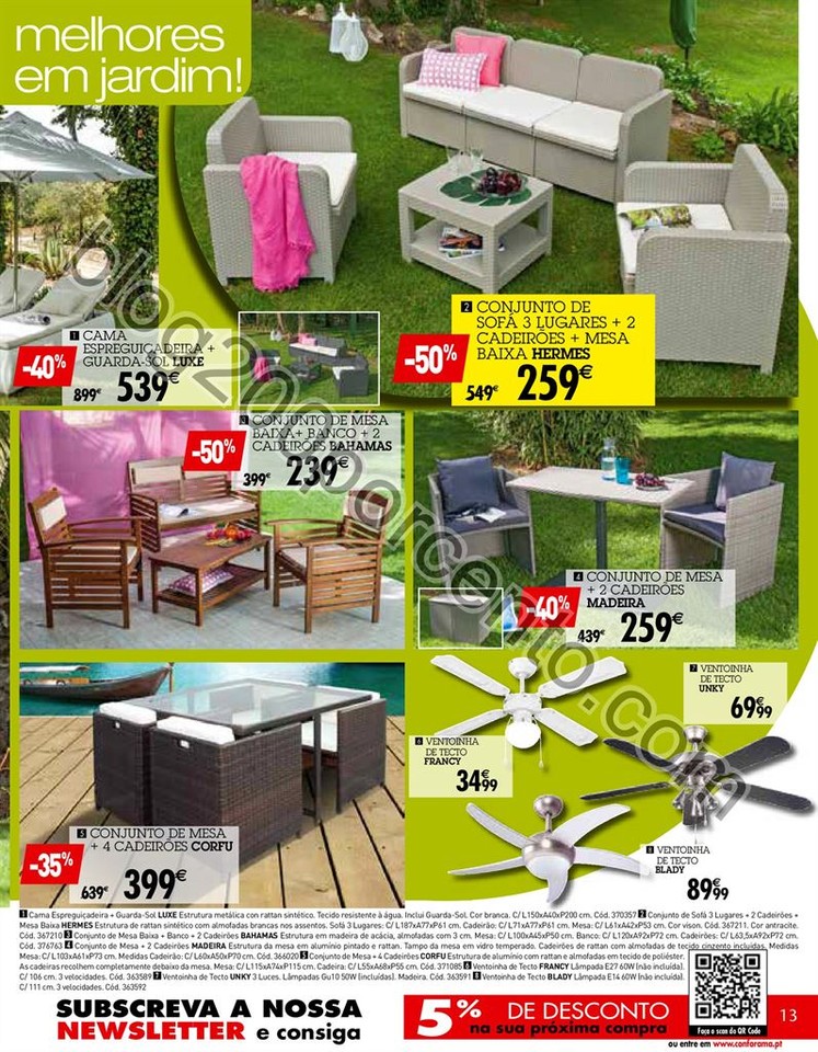 Antevisão Folheto CONFORAMA Promoções de 19 mai