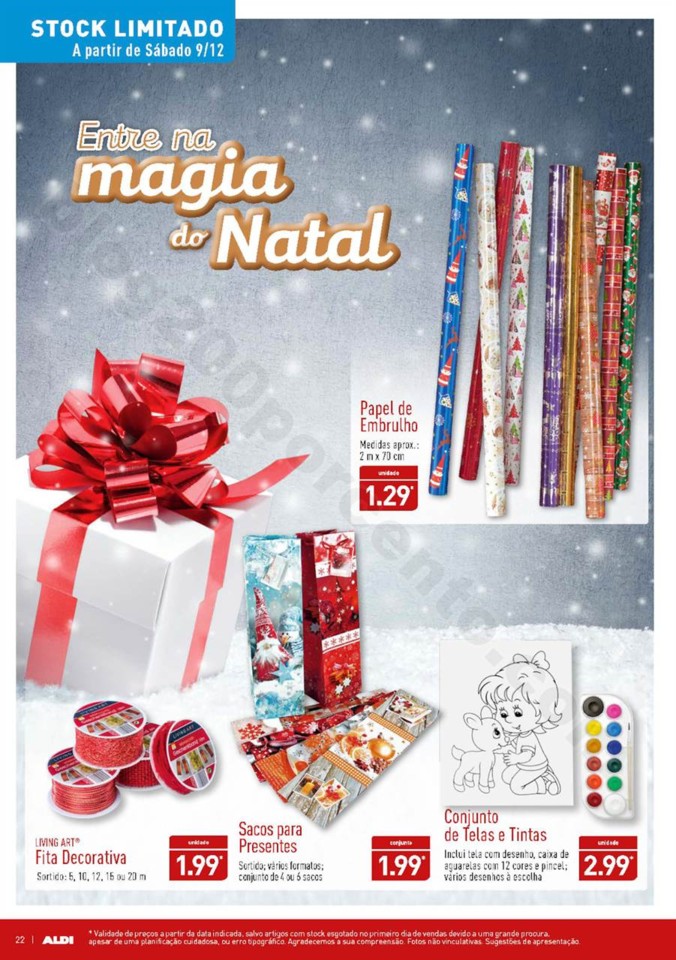 Antevisão Folheto ALDI Natal Promoções a partir
