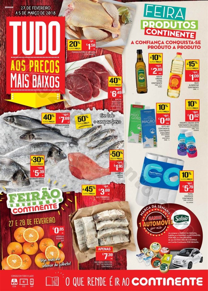 Antevisão Folheto CONTINENTE Promoções de 27 fe