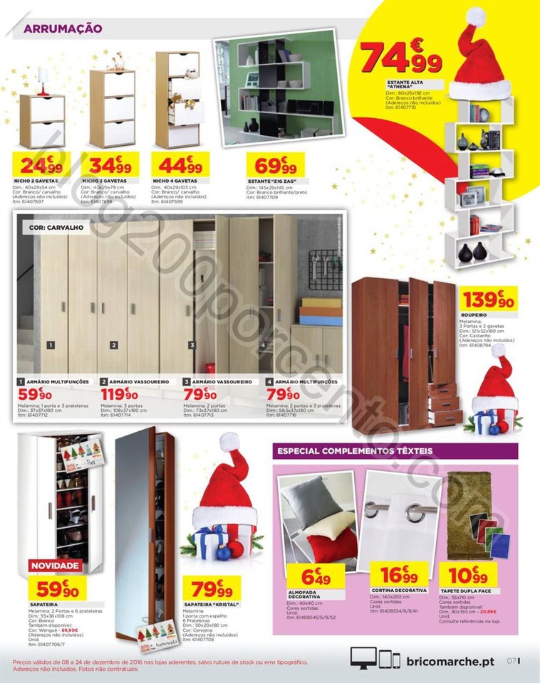 Novo Folheto BRICOMARCHÉ Promoções Natal de 8 a