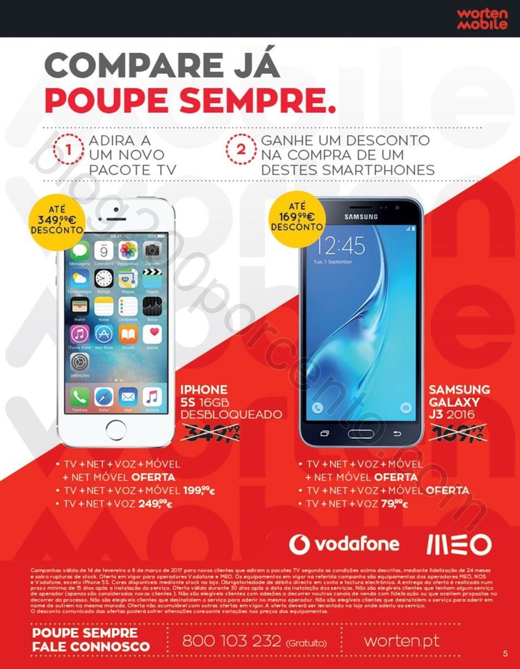 Novo Folheto WORTEN Mobile Promoções até 8 mar