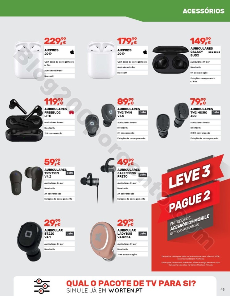 Antevisão Folheto WORTEN Mobile Promoções de 25