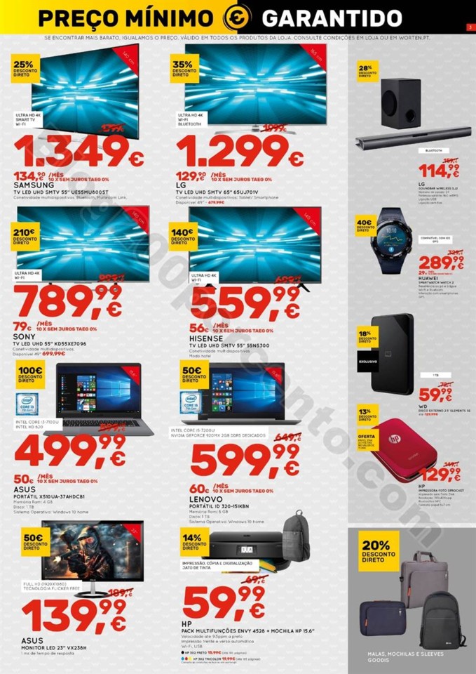 Antevisão Folheto WORTEN Promoções de 9 a 17 ja