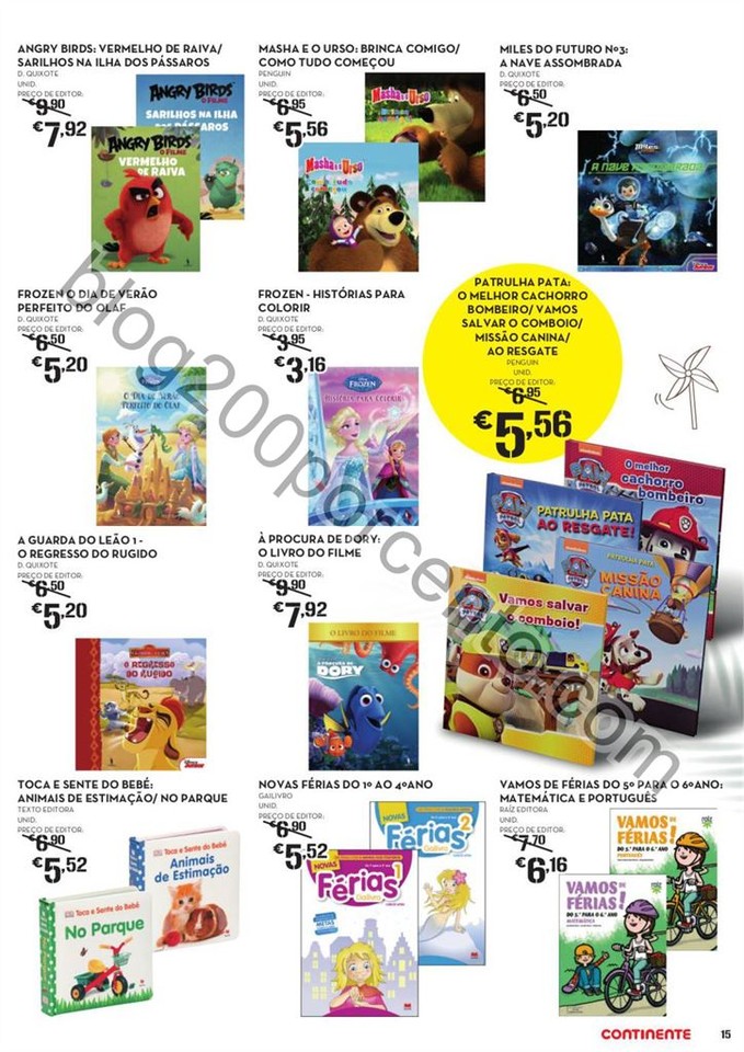 ANtevisão Folheto CONTINENTE Feira do livro promo