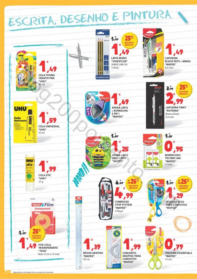 Antevisão Folheto E-LECLERC Regresso às aulas de