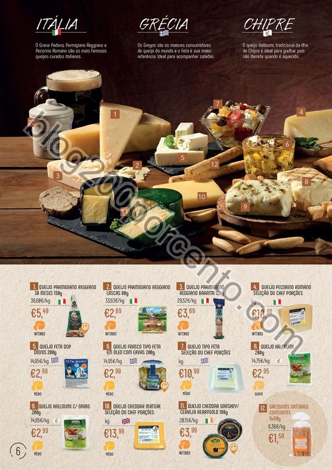 Novo Folheto CONTINENTE Queijos promoções de 4 a