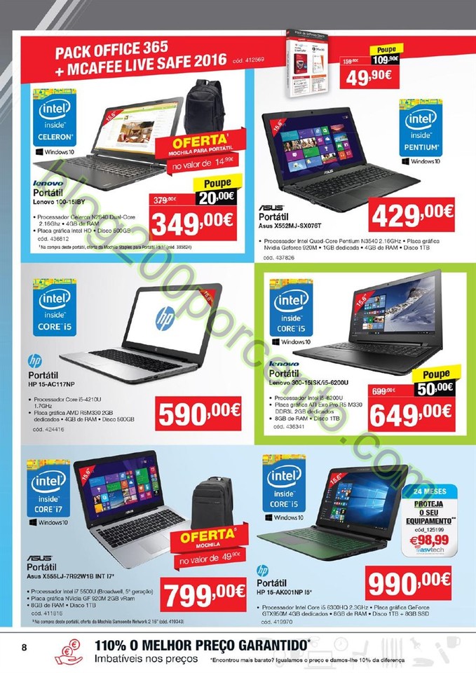 Antevisão Folheto STAPLES promoções de 3 a 15 m