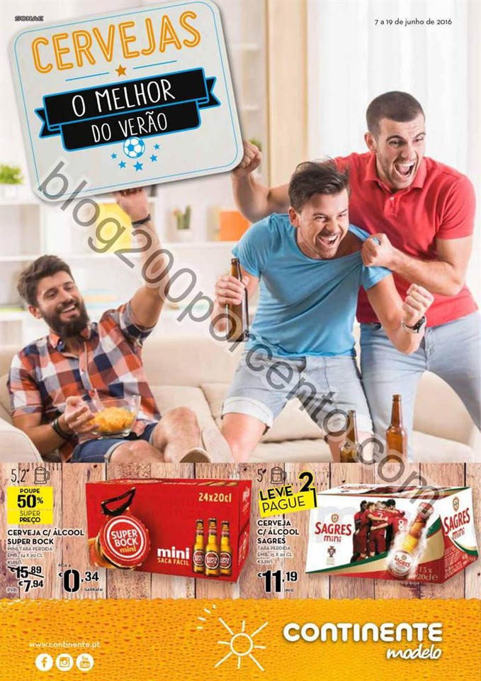 Antevisão Folheto CONTINENTE Cervejas promoções
