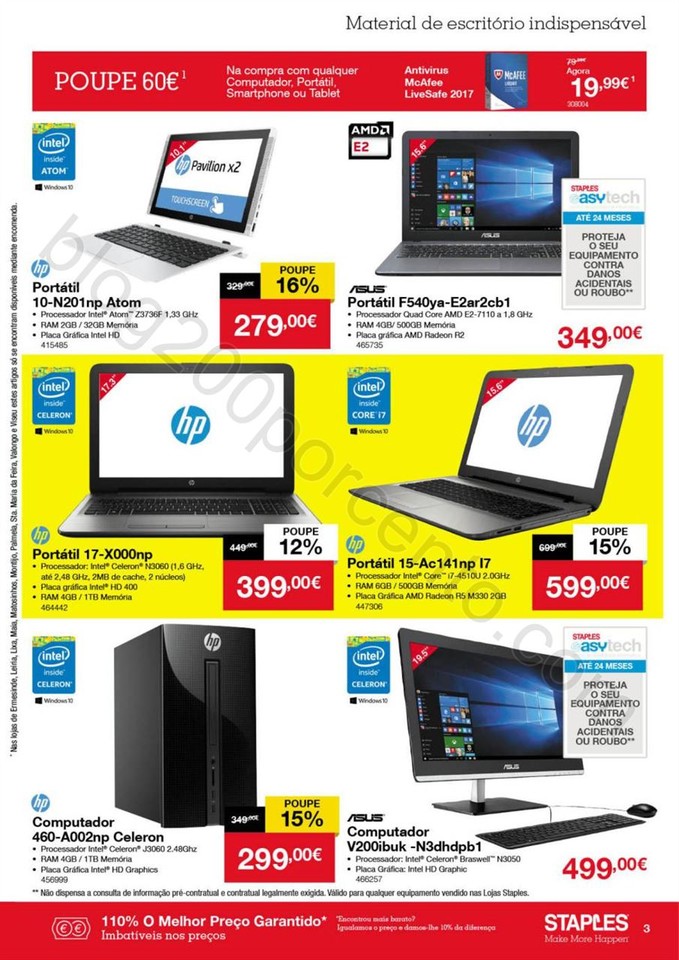 Antevisão Folheto STAPLES Promoções de 26 a 31 