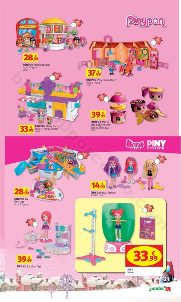 Antevisão Folheto JUMBO Brinquedos Natal promoç
