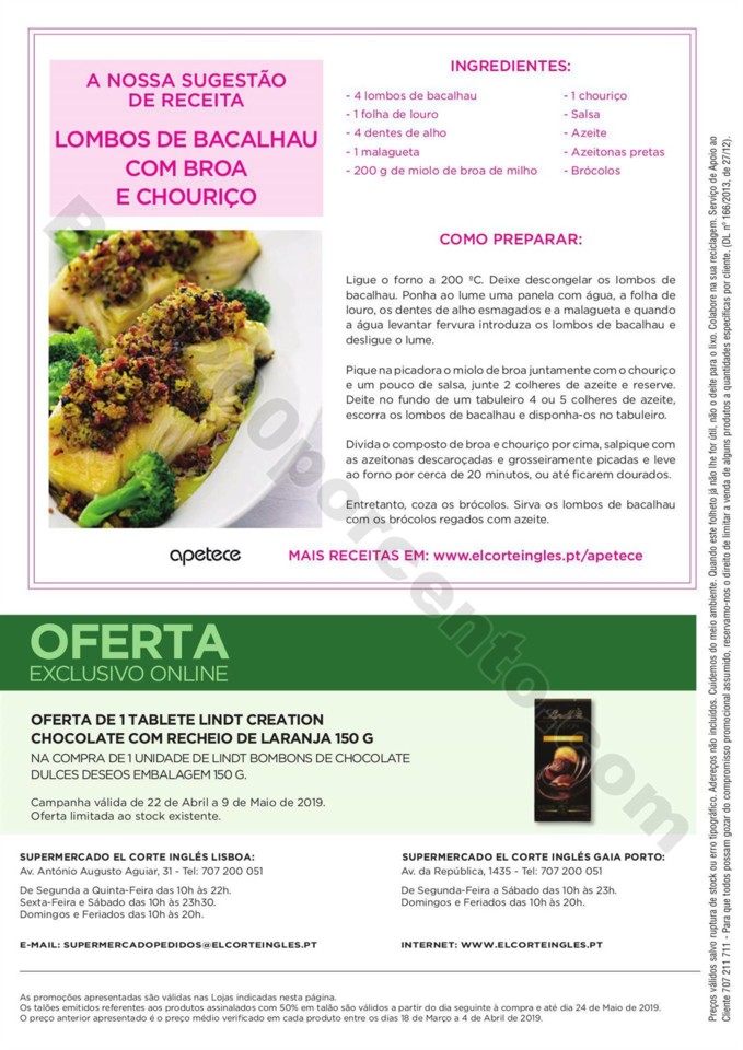 Antevisão Folheto EL CORTE INGLÉS Promoções de