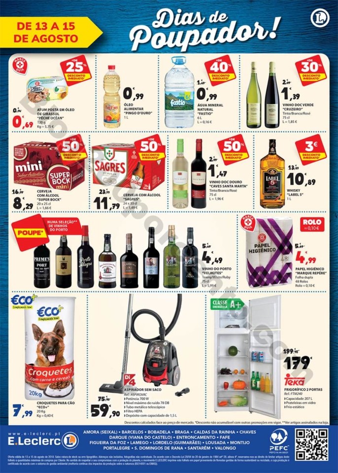 Antevisão Folheto E-LECLERC Fim de semana 13 a 15