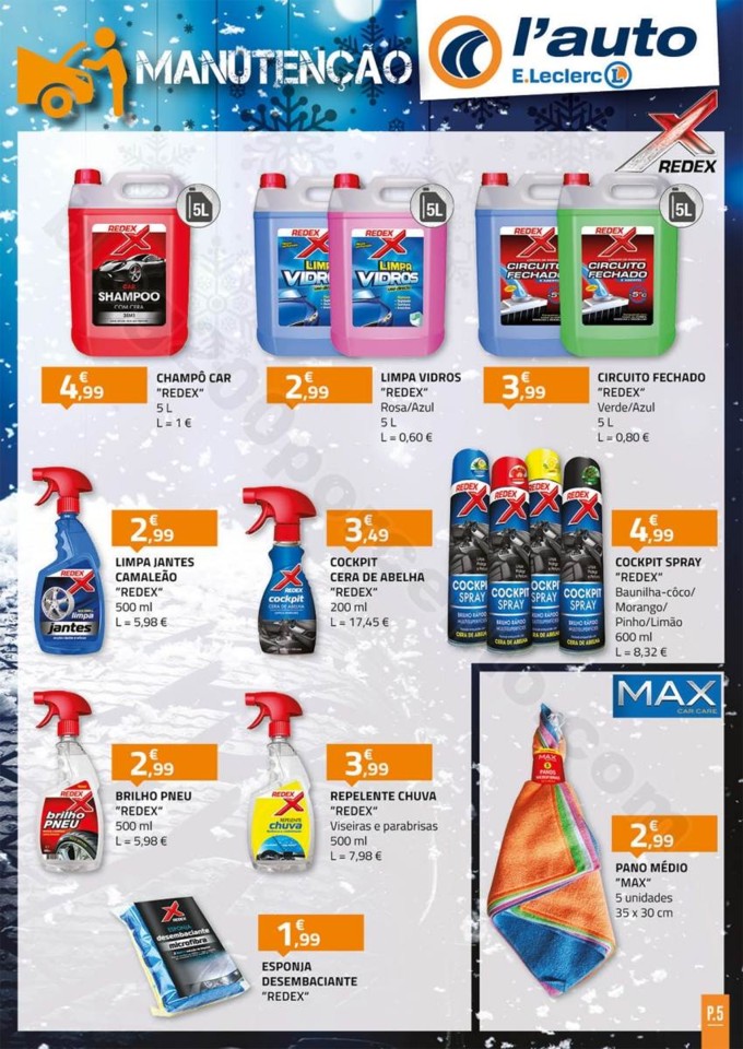 Antevisão Folheto E-LECLERC Auto promoções de 2