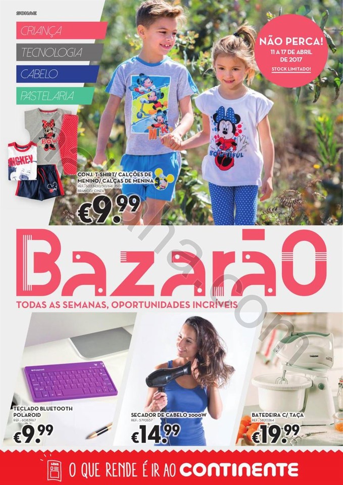 Antevisão Folheto CONTINENTE Bazarão Promoções