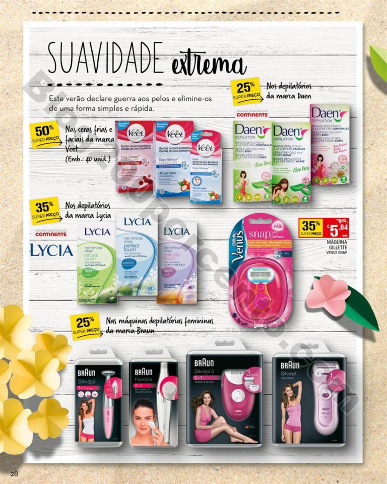 Antevisão Folheto CONTINENTE Beleza verão promo