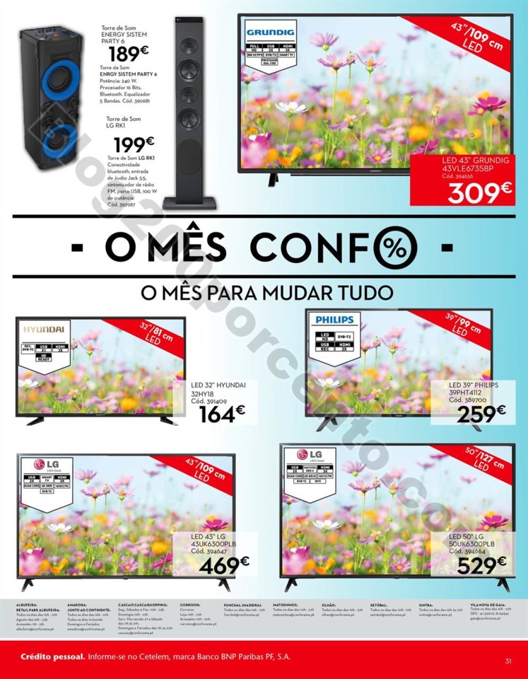 Antevisão Folheto CONFORAMA Promoções de 28 ago