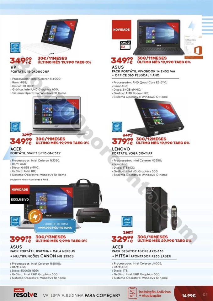 Antevisão Folheto WORTEN Regresso às aulas promo