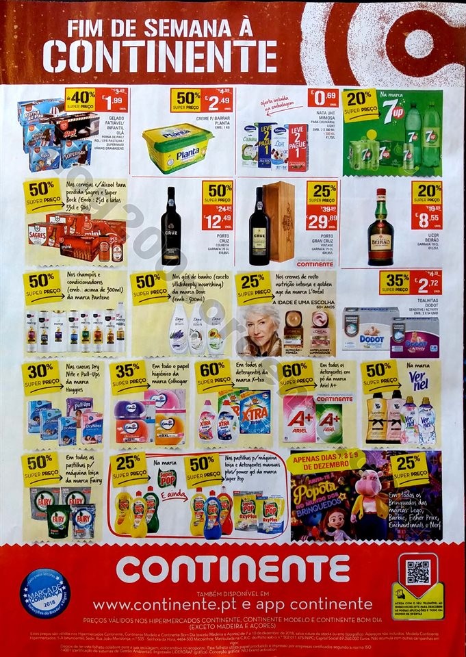 antevisao continente fim de semana 7 a 10 dezembro