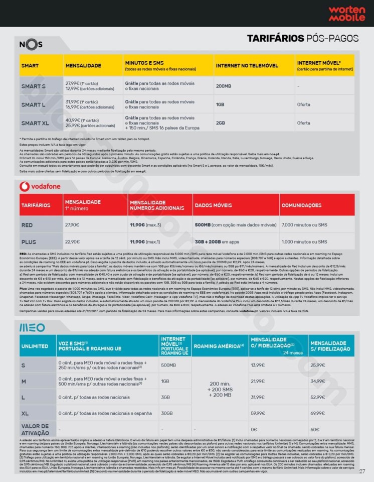 Antevisão Folheto WORTEN Mobile Promoções de 12