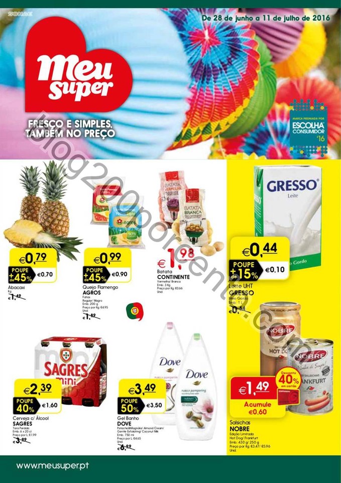 Antevisão Folheto MEU SUPER Promoções de 28 jun