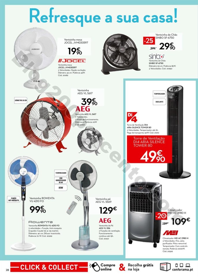 Antevisão Folheto CONFORAMA Promoções de 7 a 28