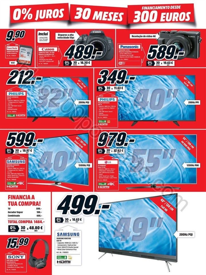 Antevisão Folheto MEDIA MARKT Promoções de 25 a