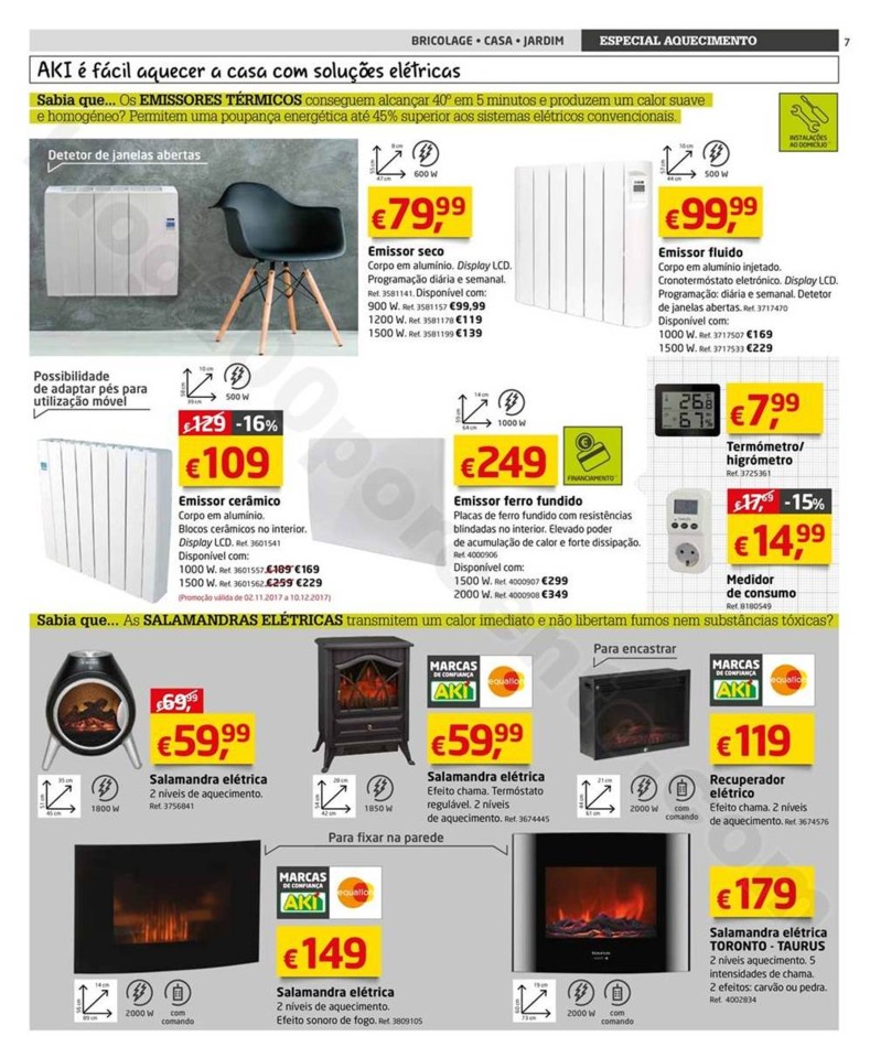 Novo Folheto AKI Aquecimento promoções até 28 f