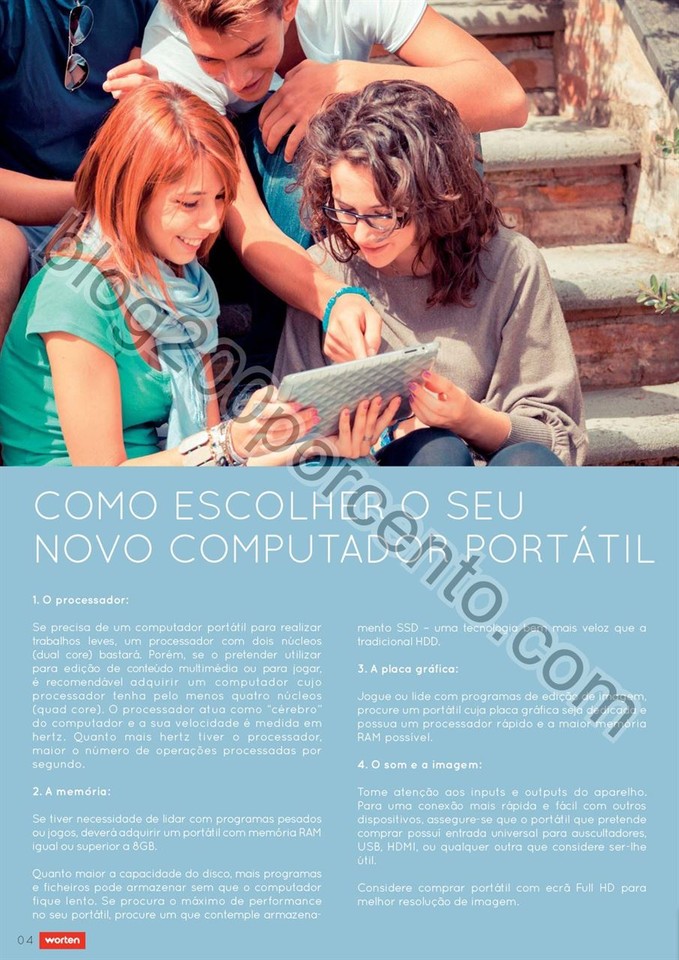 Novo Folheto WORTEN Tecnologia promoções de 6 a 