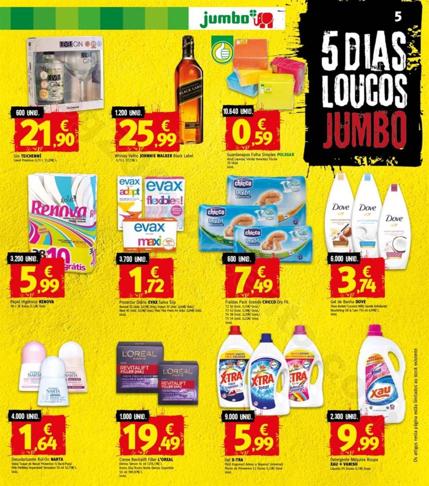 Antevisão Folheto JUMBO 5 dias loucos promoções
