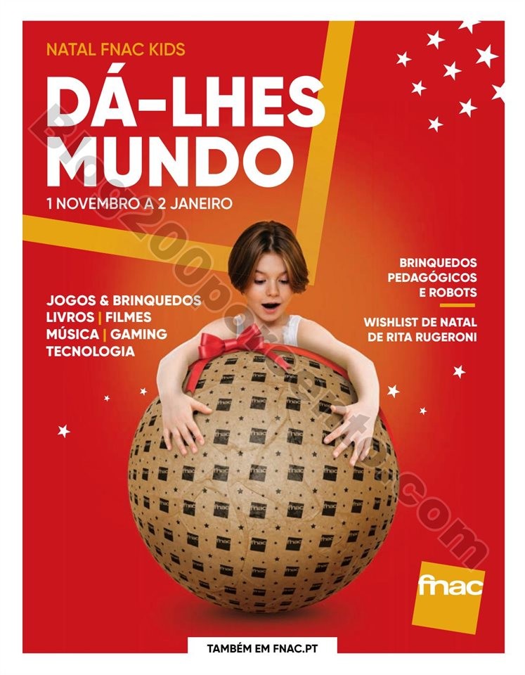 Antevisão Folheto FNAC Natal Kids Promoções de 