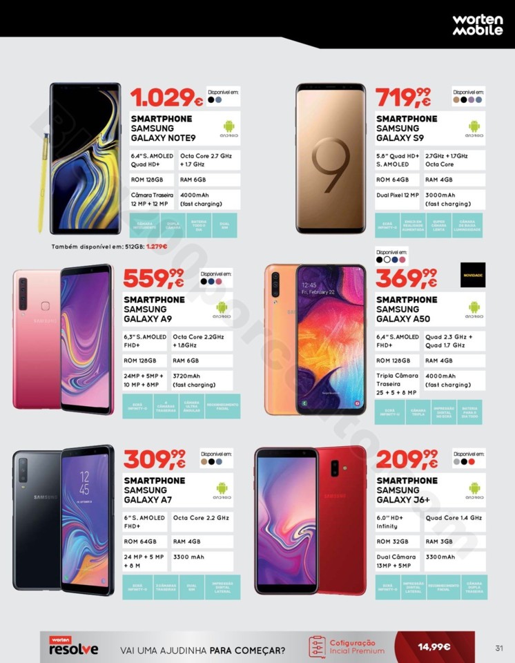 Antevisão Folheto WORTEN Mobile Promoções até 