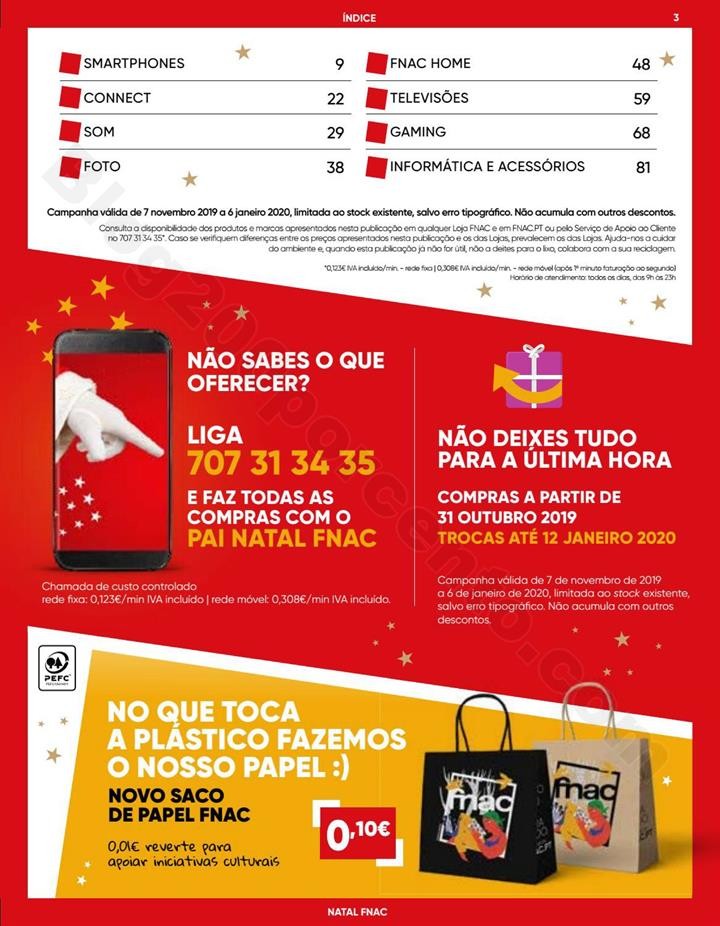 Antevisão Folheto FNAC Natal Tecnologia Promoçõ