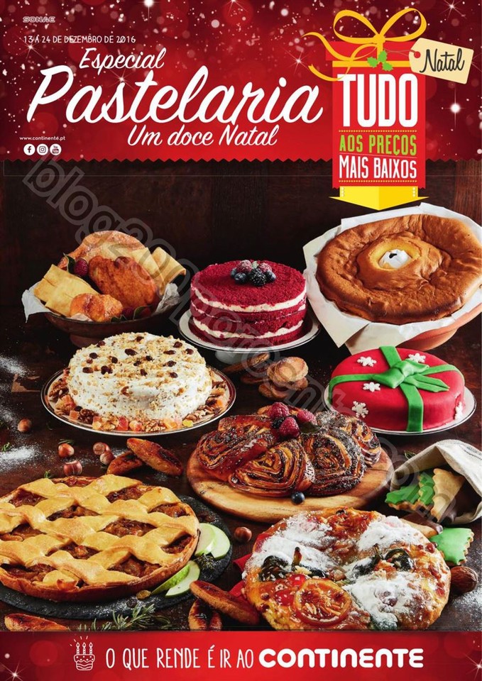 Antevisão Folheto CONTINENTE Pastelaria de Natal 