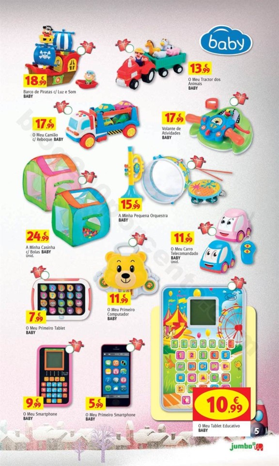 Antevisão Folheto JUMBO Brinquedos Natal promoç