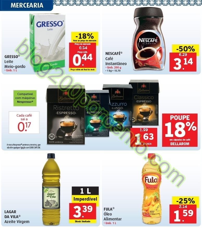 Antevisão Folheto LIDL Promoções de 3 a 6 març