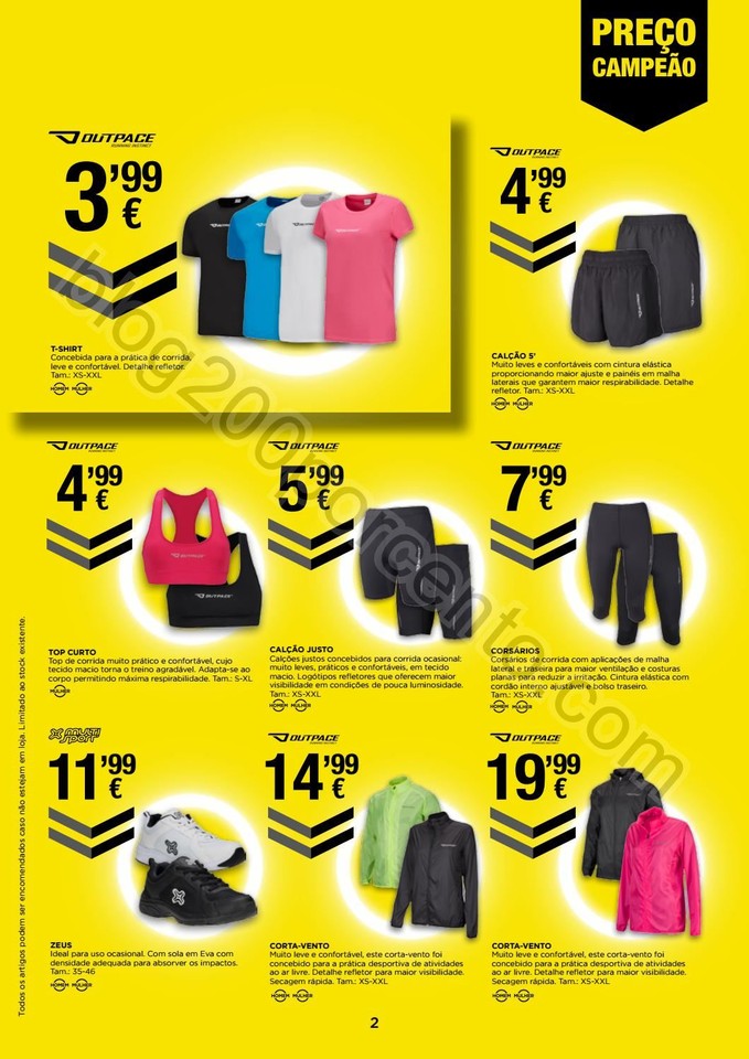 Novo Folheto SPORT ZONE Running de 14 setembro a 1