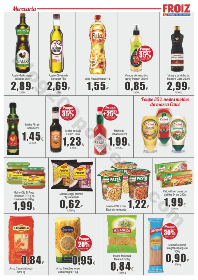 Antevisão Folheto FROIZ Promoções de 24 abril a