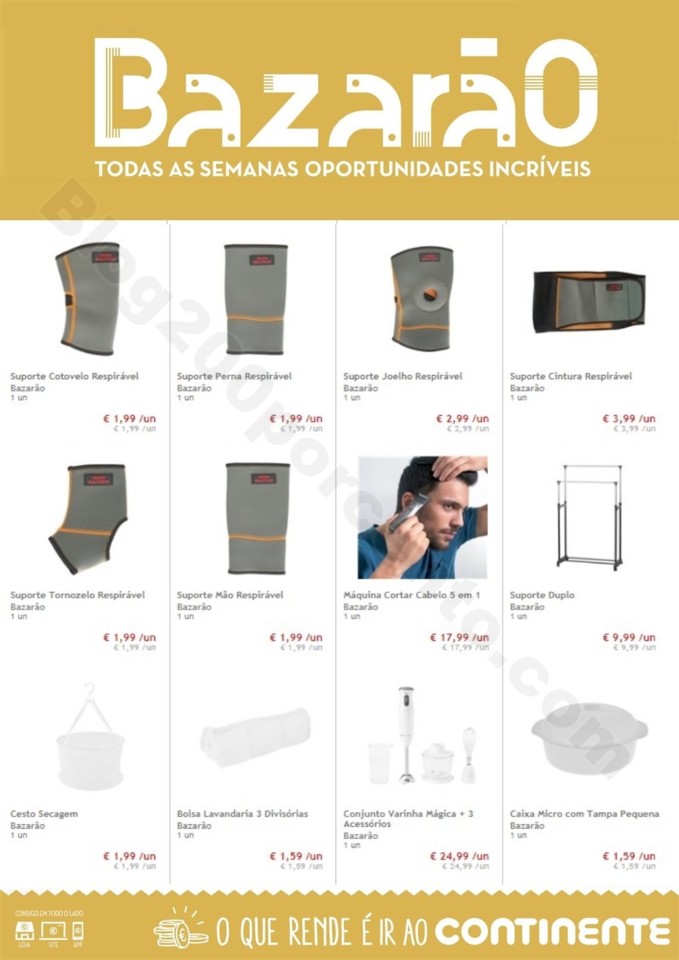 Antevisão Folheto CONTINENTE Bazarão 12 a 18 mar