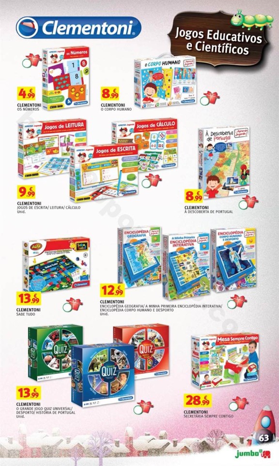 Antevisão Folheto JUMBO Brinquedos Natal promoç