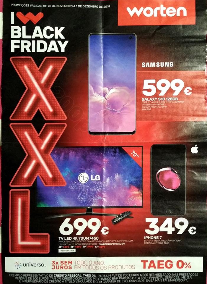 antevisão folheto black friday Worten 28 novembro